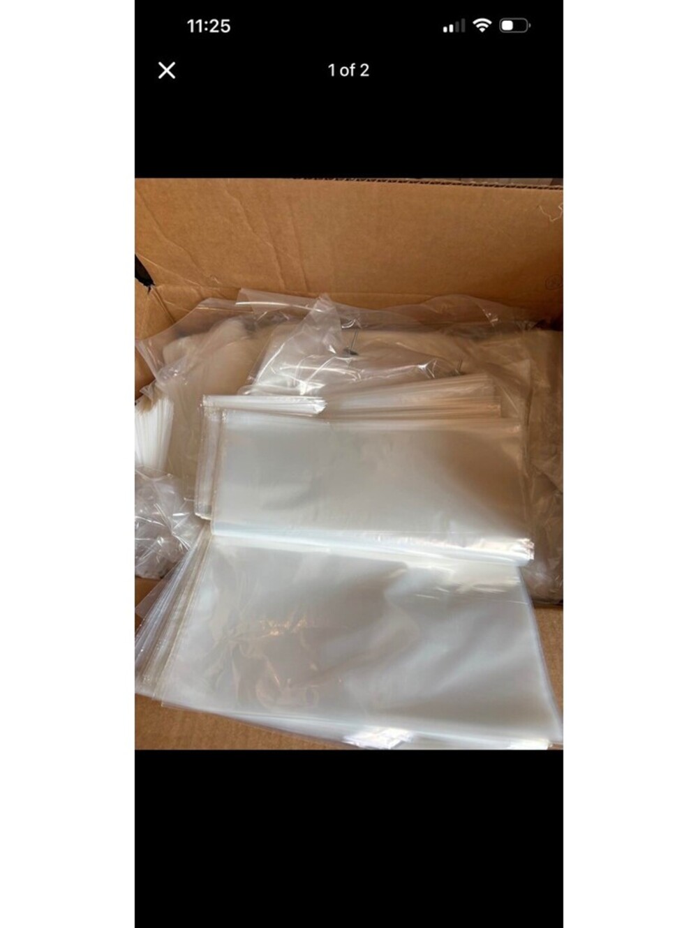 1750 Clear Open End Poly Bags 12x12 1.5 Mil Reseller Clothing Storage NEW flat